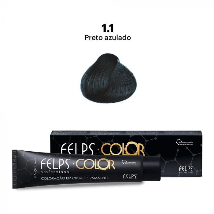 FELPS COLOR 1/1 PRETO AZULADO