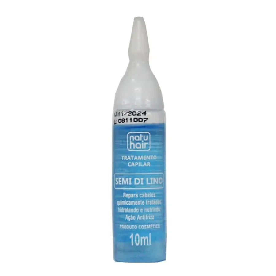 NATUHAIR AMPOLA 10ML TRAT CAPILAR SEMI DI LINO