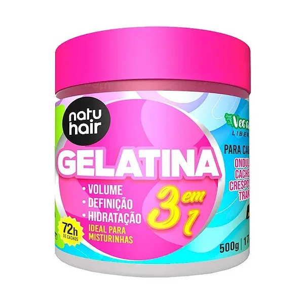 NATUHAIR GELATINA 500G GEL MIX PARA MISTURINHAS