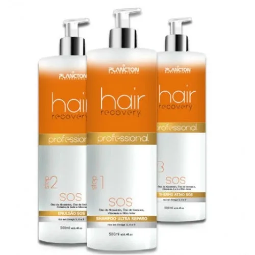 PLANCTON KIT 500ML HAIR RECOVERY S.O.S 3X500ML