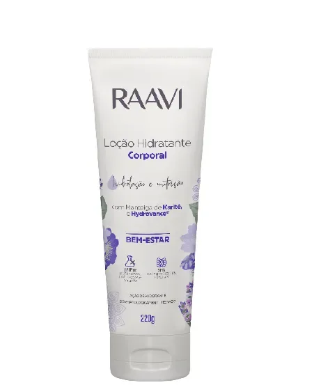 RAAVI LOCAO 220G CORPORAL BEM ESTAR