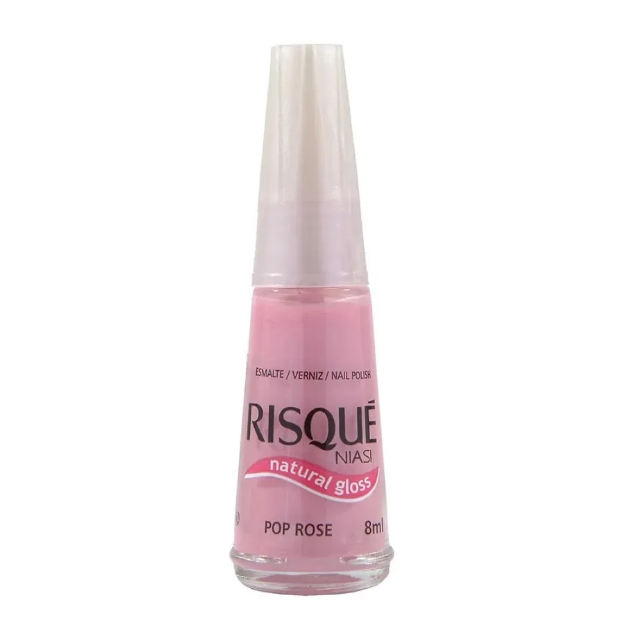 RISQUE ESM 8ML NATURAL GLOSS POP ROSE
