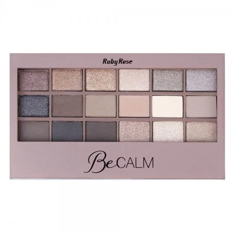 RUBY ROSE PALETA DE SOMBRA 18 COR BE CALM HB9928