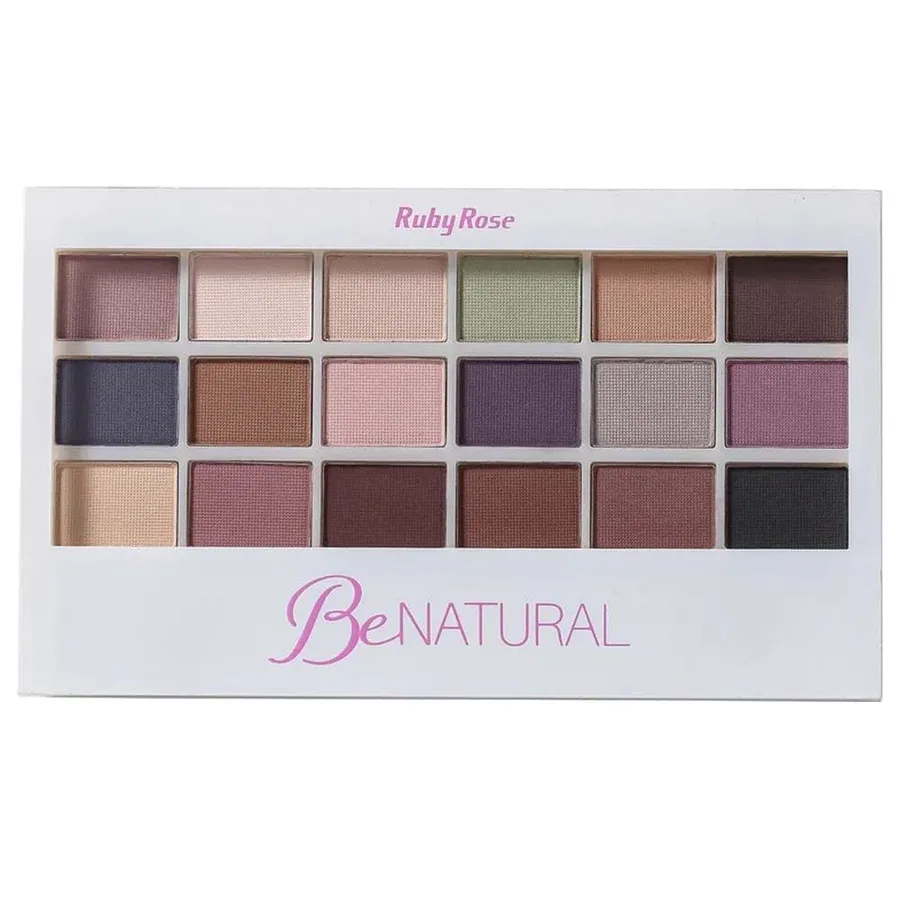 RUBY ROSE PALETA DE SOMBRA 18 COR BE NAT