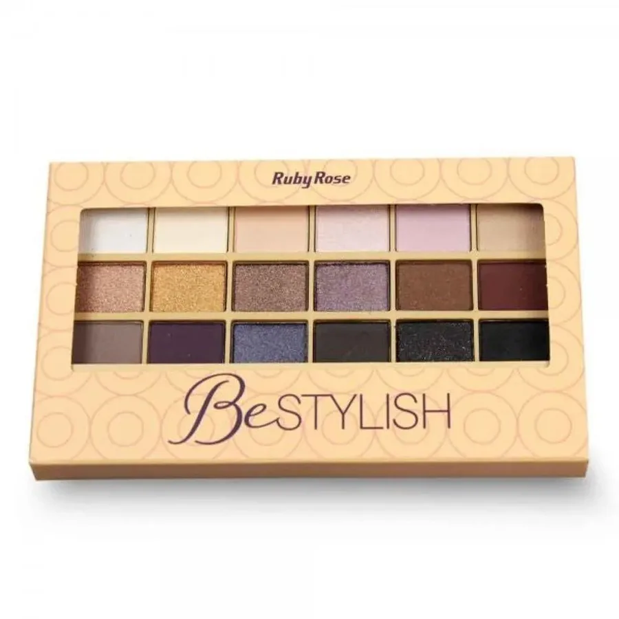 RUBY ROSE PALETA DE SOMBRA 18 COR BE STYLISH