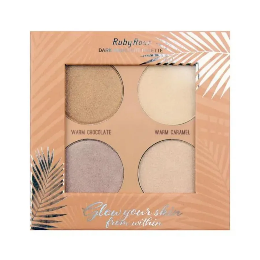 RUBY ROSE PALETA ILUMINADOR 4 COR DARK