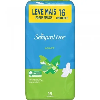 SEMPRE LIVRE ABS ADAPT SUAVE ABAS(E) 16UN