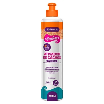 SOFTHAIR ATIVADOR 500G CACHOS TIPOS 2/3/4
