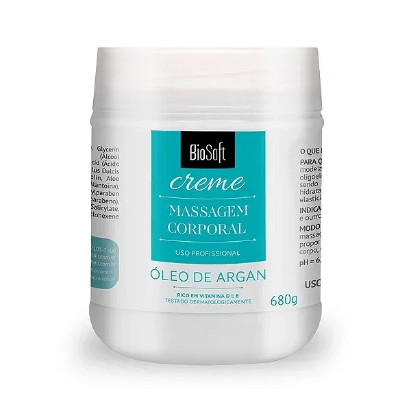 SOFTHAIR CR 680G MASSAGEM CORPORAL OLEO ARGAN