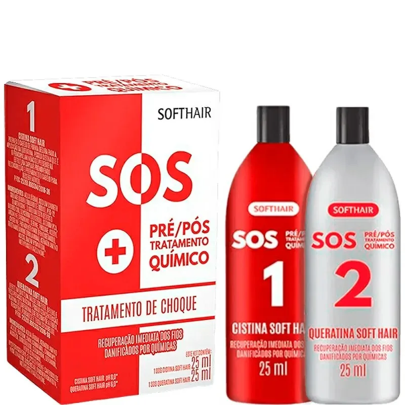 SOFTHAIR KIT 50ML SOS TRATAMENTO DE CHOQUE