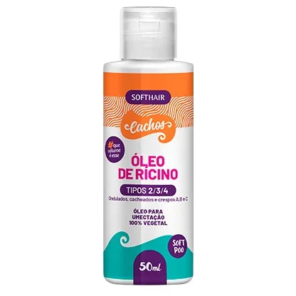 SOFTHAIR OLEO 50ML RICINO PARA CACHOS 2/3/4