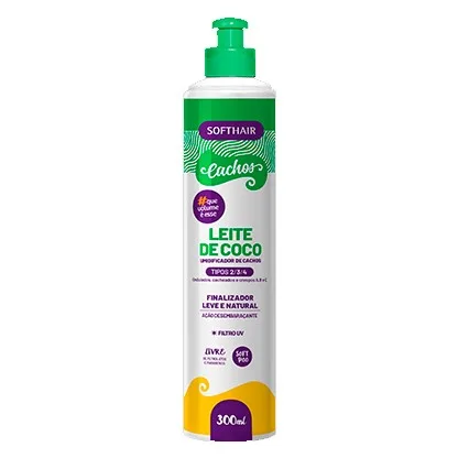 SOFTHAIR UMIDIFICADOR 500ML CACHO 2/3/4 LEITE COCO