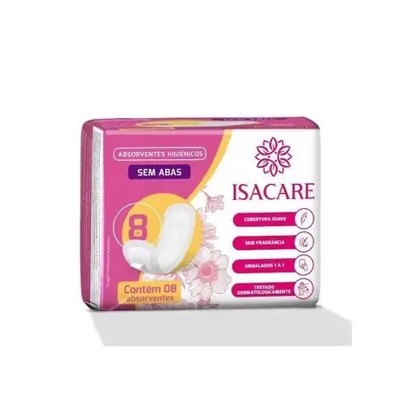 ISACARE ABSORVENTE HIGIENICO SEM ABAS