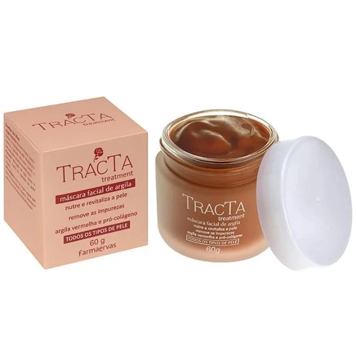 TRACTA MASCARA FACIAL ARGILA VERMELHA