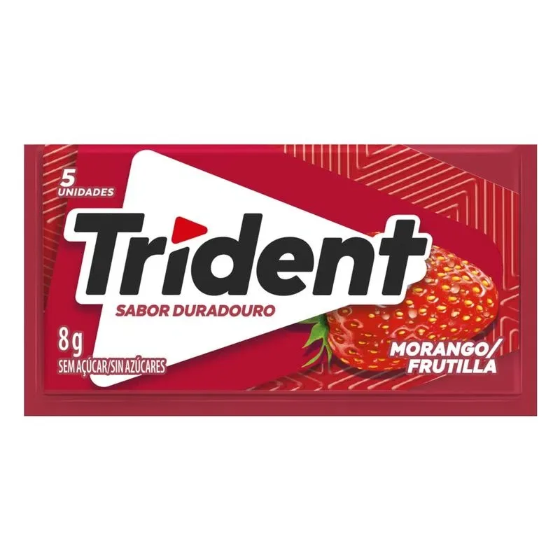 TRIDENT CHICLE 8G MORANGO