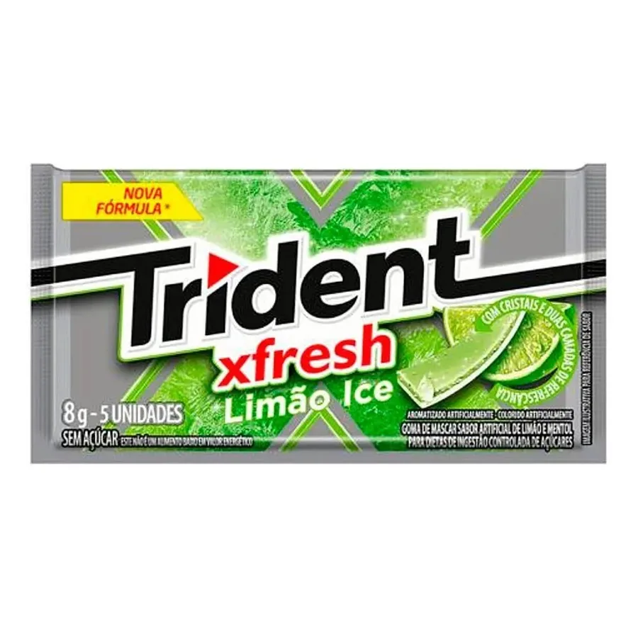 TRIDENT CHICLETE LIMAO ICE