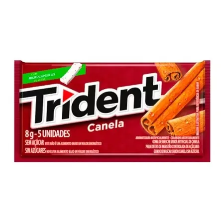 TRIDENT CHICLETE CANELA