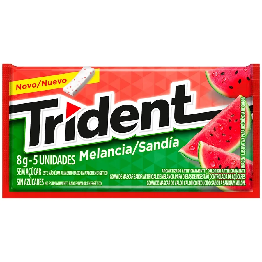 TRIDENT CHICLETE MELANCIA SANDIA