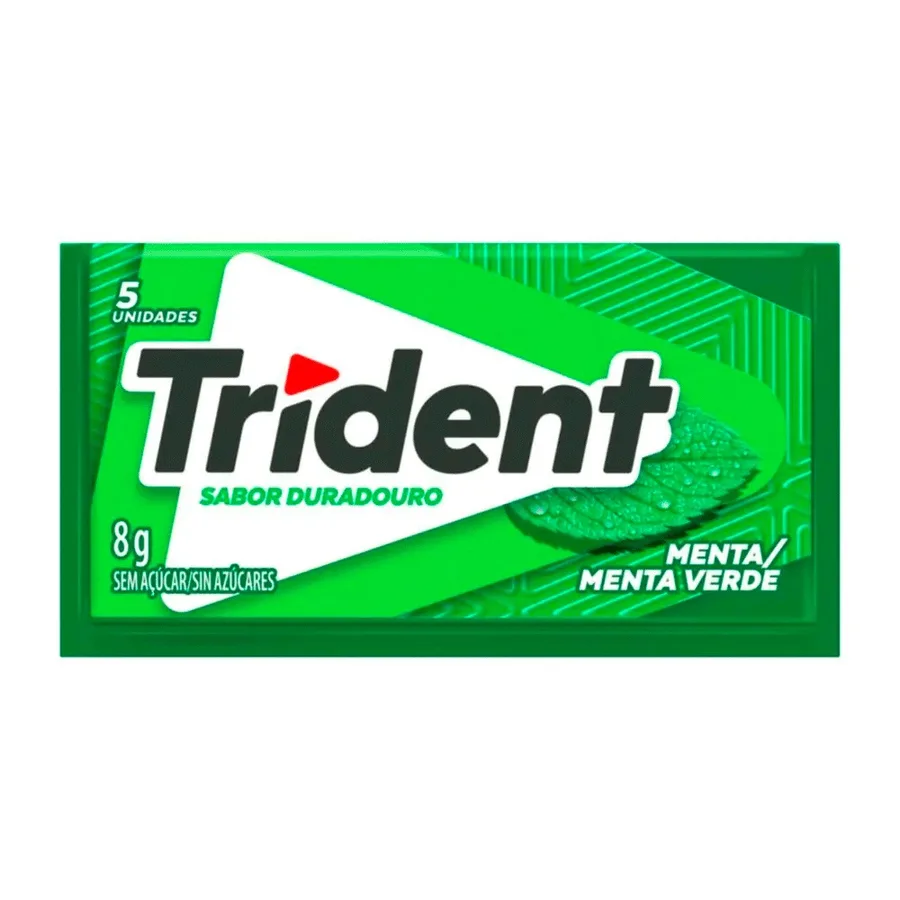 TRIDENT CHICLETE MENTA