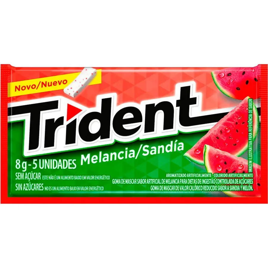 TRIDENT CHICLE 8G MELANCIA