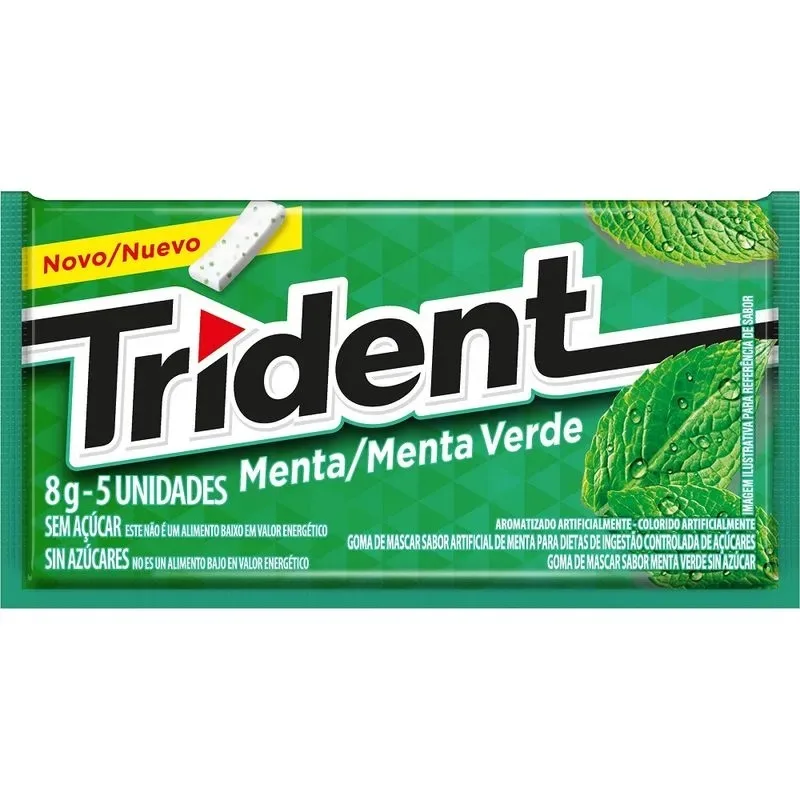 TRIDENT CHICLE 8G MENTA