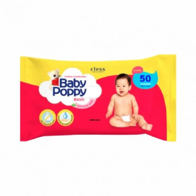 CLESS TOALHA UMED BABY POPPY BASIC 50UN