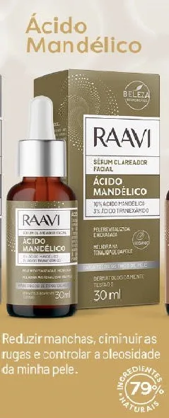 RAAVI SERUM CLAREADOR 30ML ACIDO MANDELICO