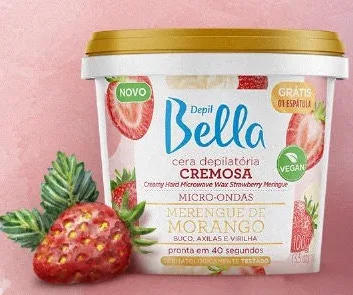 DBELLA CERA 100G MICROONDAS MERENGUE MORANGO