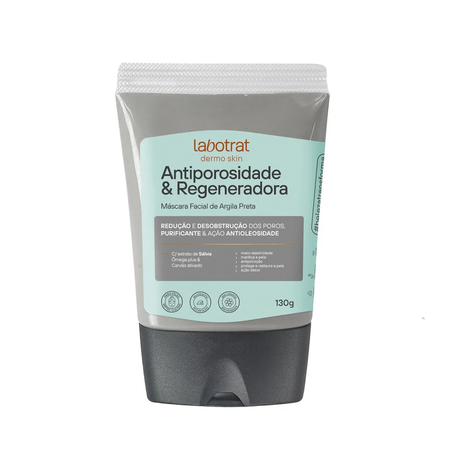 LABOTRAT MASC FACIAL 130G ARGILA PRETA DERMO SKIN