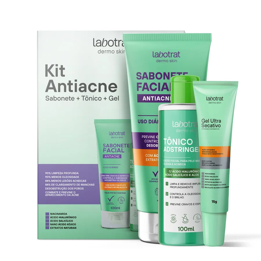 LABOTRAT KIT FACIAL C/3 ITENS VITMINA C DERMO SKIN