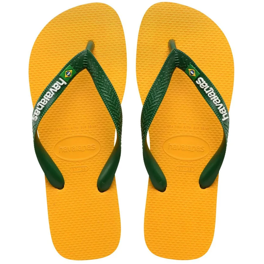 HAVAIANAS BRASIL LOGO 39/40 AMARELO