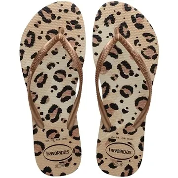 HAVAIANAS SLIM ANIMALS 33/34 BEGE BEGE