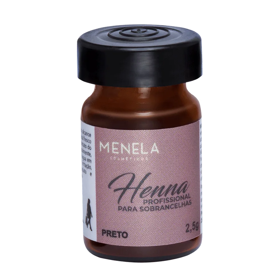 MENELA KIT HENNA P/SOBRANCELHAS 2,5G PRETO