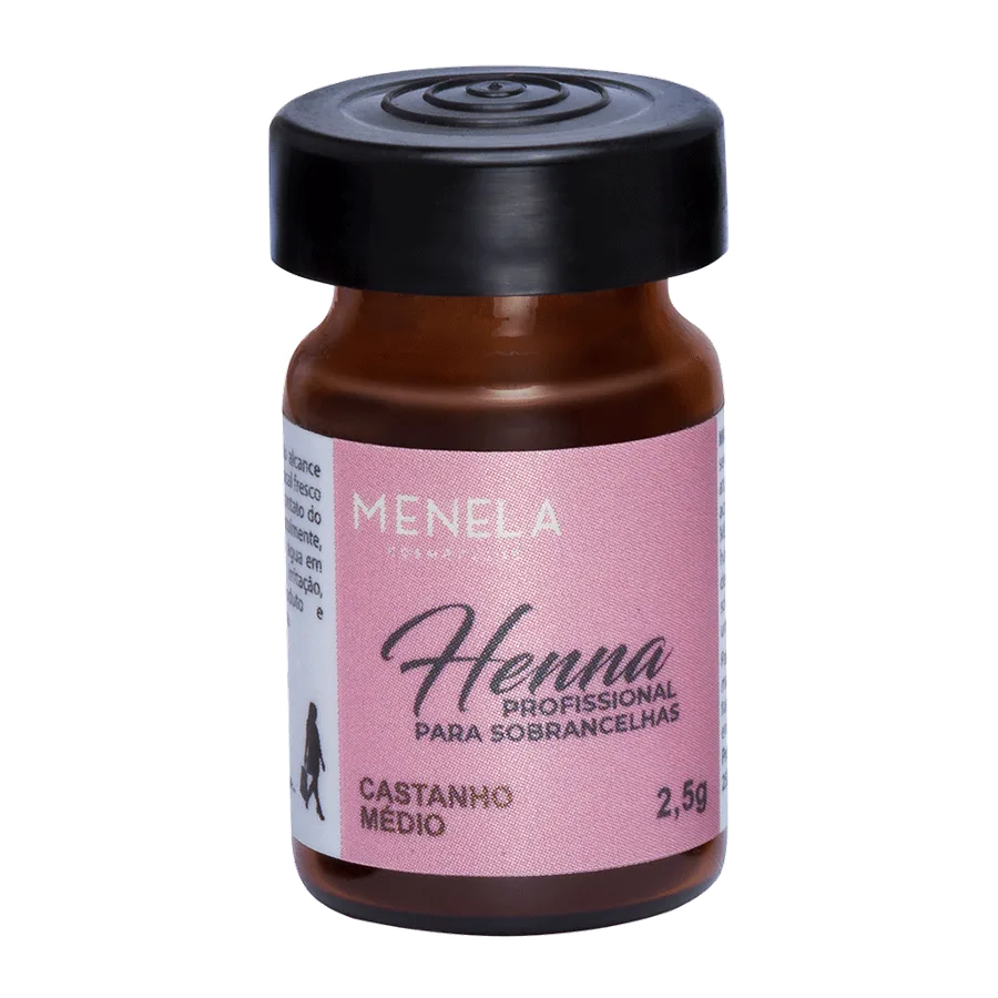 MENELA KIT HENNA P/SOBRANCELHAS 2,5G C. MEDIO