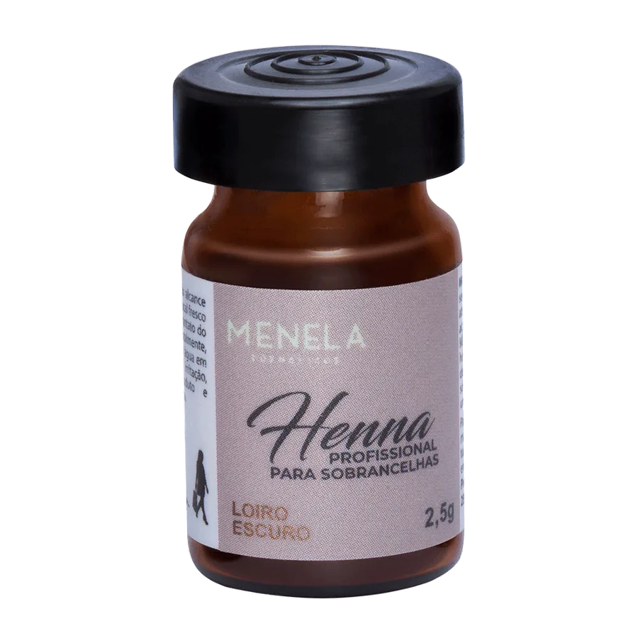 MENELA KIT HENNA P/SOBRANCELHAS 2,5G L. ESCURO