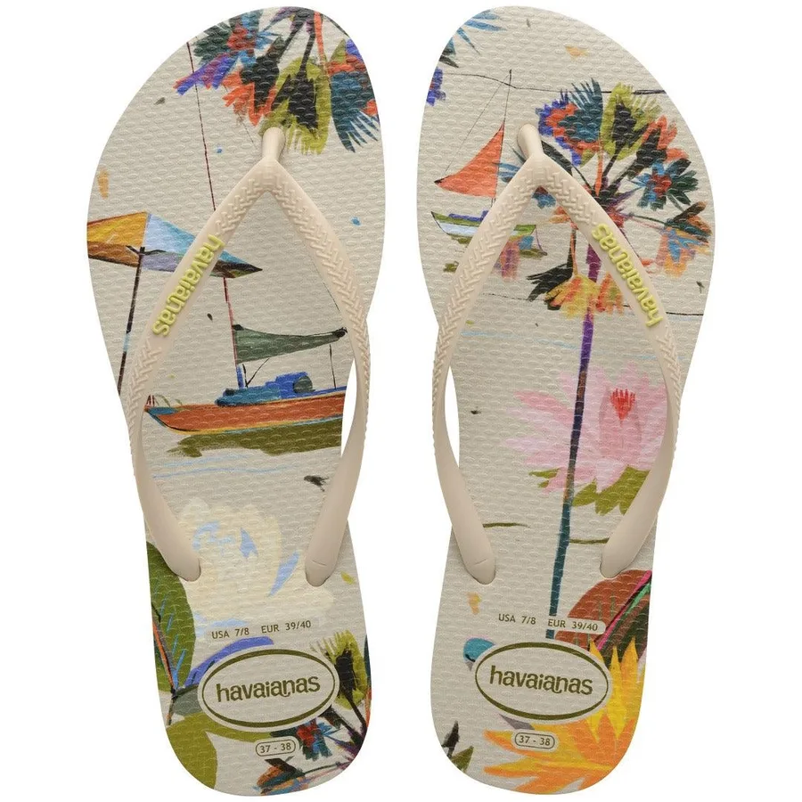 HAVAIANAS SLIM SUMMER 35/36 BLISS BG PALHA