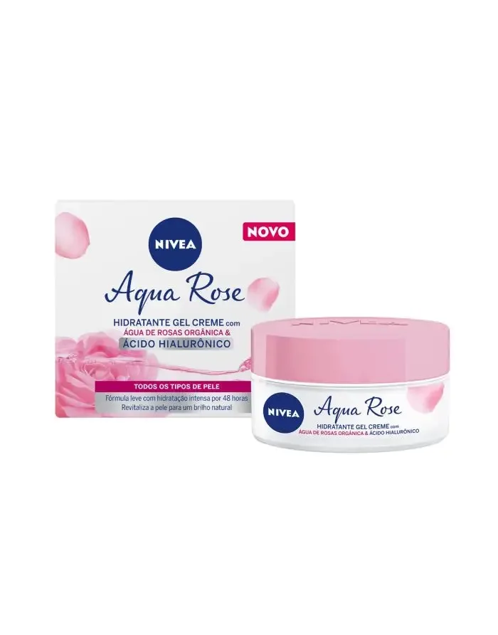 NIVEA CREME 50ML FACIAL GEL HIDRA AQUA ROSA