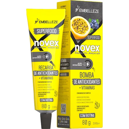 EMBELLEZE NOVEX MASC 80G RECARGA S.FOOD MARACUJA