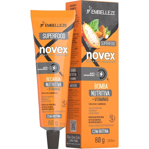 EMBELLEZE NOVEX MASC 80G VITAM SUPERFOOD CACAU/AME