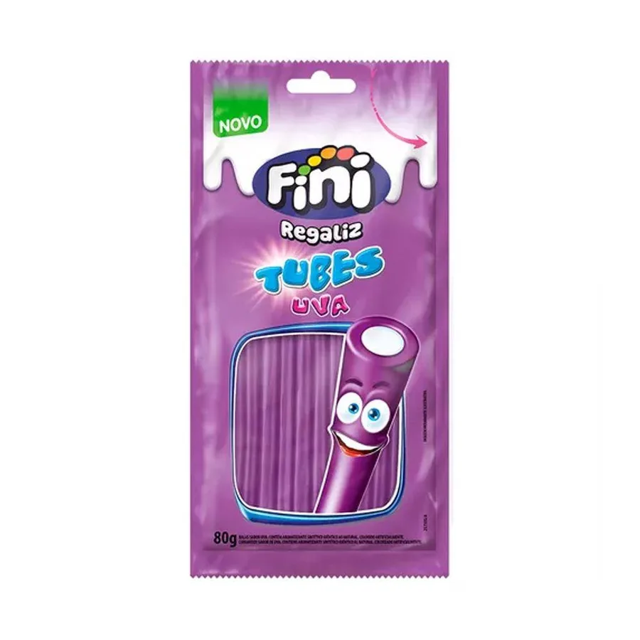 FINI BALA GEL 80G TUBES UVA BRILHO