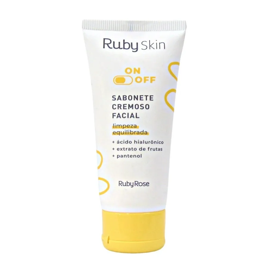 RUBY ROSE SABONETE 100ML CREMOSO FACIAL ON OFF