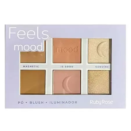 RUBY ROSE PALETA PO 23 7G BLUSH ILUMIN FEELS 7524