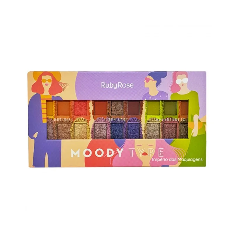 RUBY ROSE PALETA DE SOMBRA MOODY TYPE HB1054