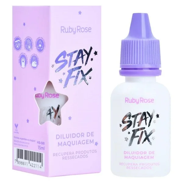 RUBY ROSE DILUIDOR 15ML STAY FIX HB581