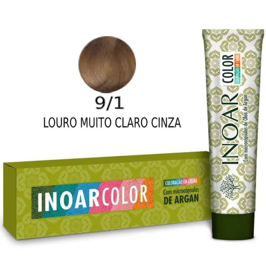 INOAR TINTURA 9.1 LOURO MUITO CLARO CINZA