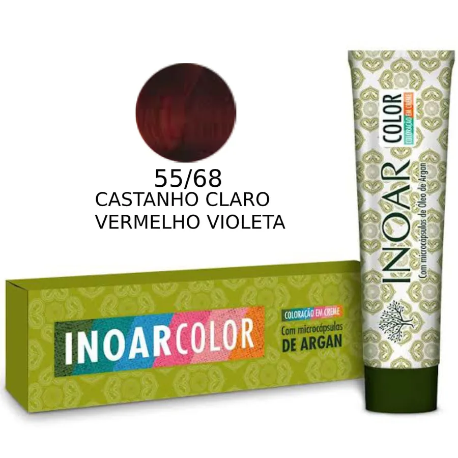 INOAR TINTURA 55.68 CASTANHO CLARO VERMELHO VIOLET