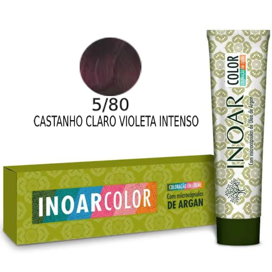INOAR TINTURA 5.80 CASTANHO CLARO VIOLETA INTENSO