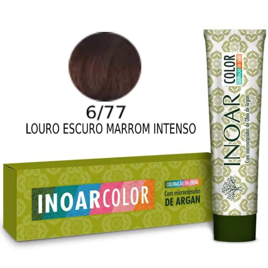 INOAR TINTURA 6.77 LOURO ESCURO MARROM INTENSO