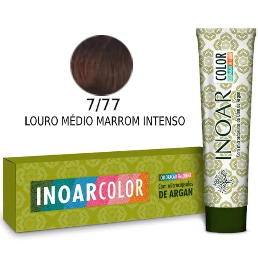 INOAR TINTURA 7.77 LOURO MEDIO MARROM INTENSO