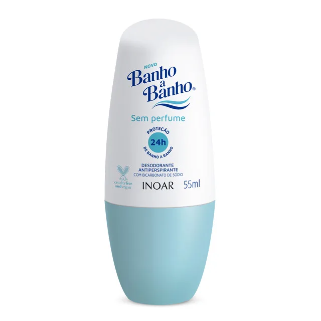INOAR ROLLON 55ML BANHO A BANHO SEM PERFUME